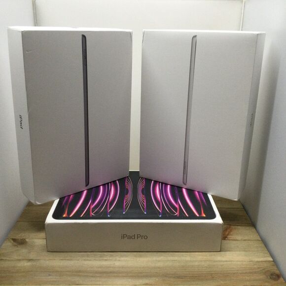 Lot of 3 EMPTY BOXES iPad 9th Generation iPad Pro 4th Gen Retail Product Box - Picture 3 of 10